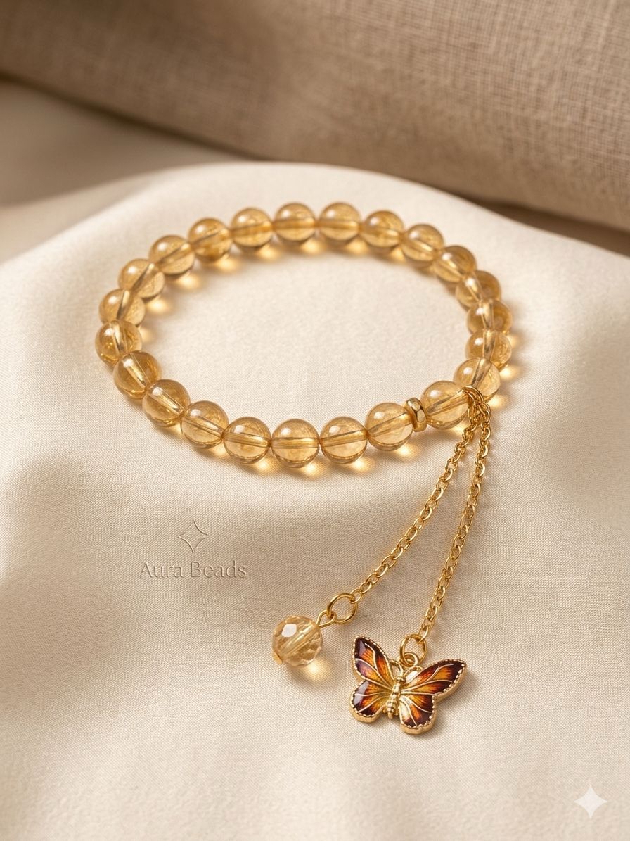 Handmade Honey Glow Butterfly Drop