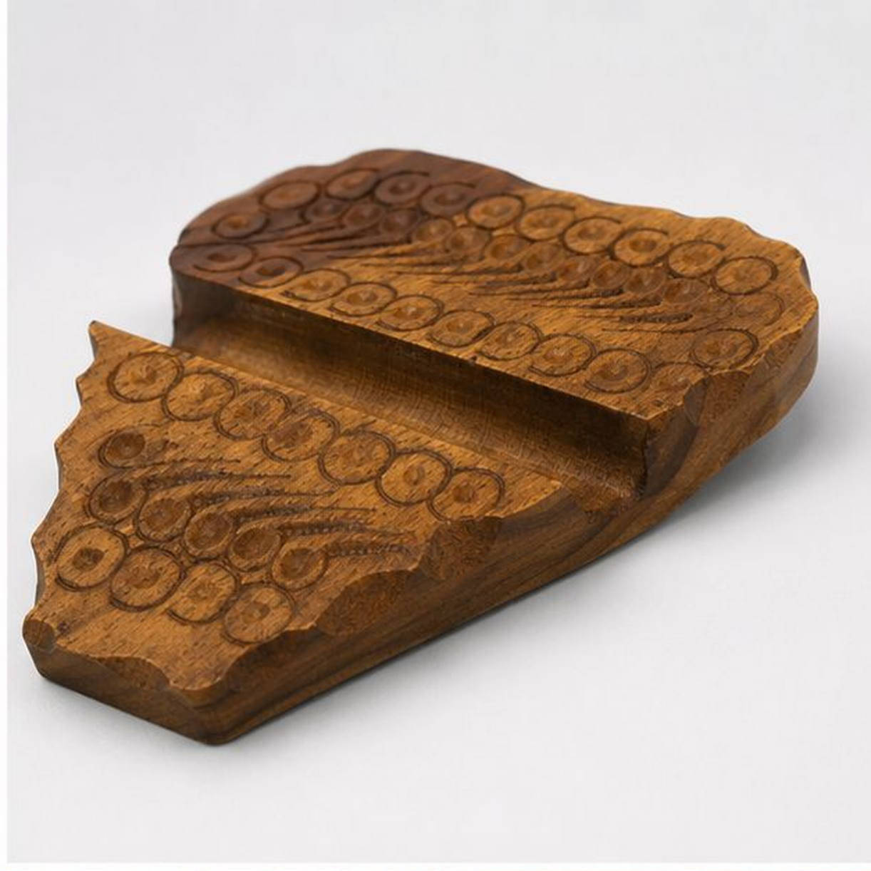 Hand-carved Wooden Mobile Stand
